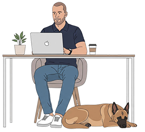 Illustration Michael und Evita
