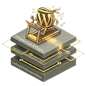 Visualisierung: WordPress Performance-Optimierung durch Plugin-Reduktion